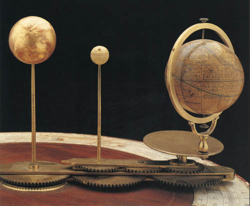 Particolare di un planetario del '700