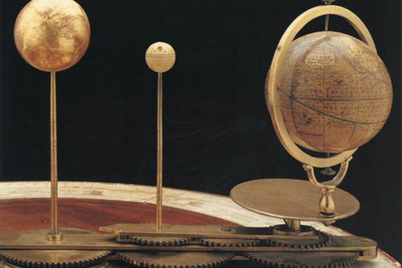 Particolare di un planetario del '700